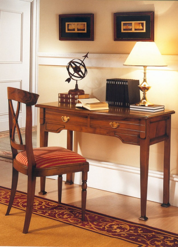 MESA ESCRITORIO BURDEOS SILLA ASPA